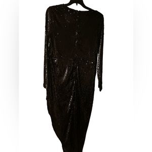 Fashion Nova-NWT Sequin Dress with high slit over right knee